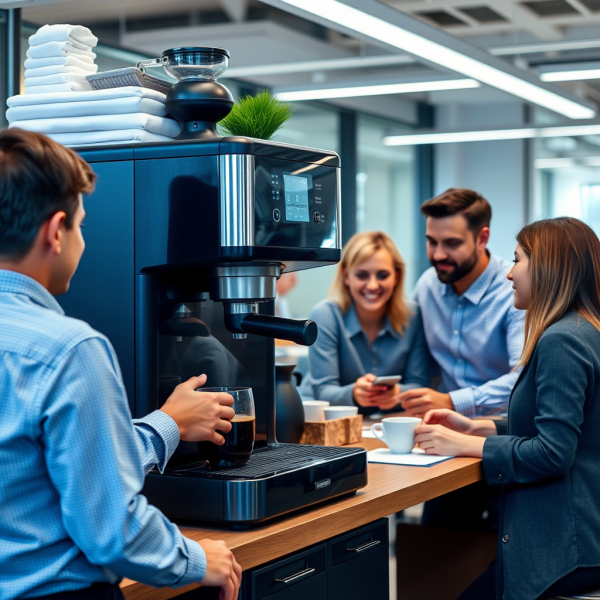кофемашина, офис, коллектив, командный дух, социальные взаимодействия, продуктивность, моральный дух, креативность, снижение стресса