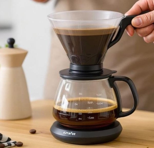 приготовление кофе в капельной кофеварке